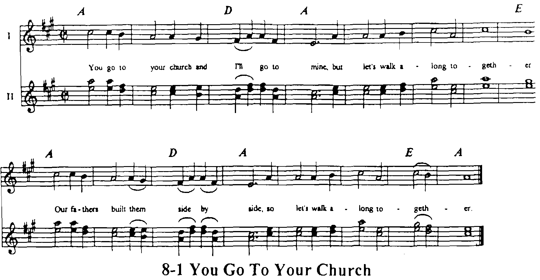 Music for part 8A